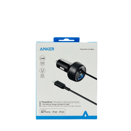 Anker 24W 2-Port Lightning Car Charger